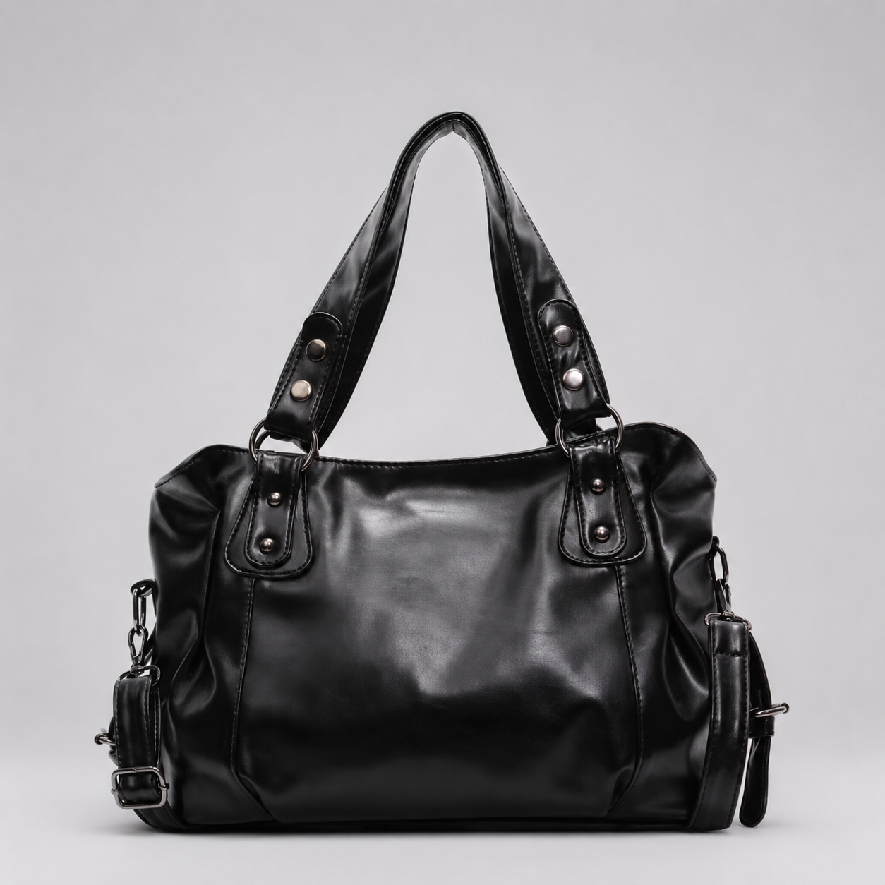 Vintage Faux Leather Shoulder Bag