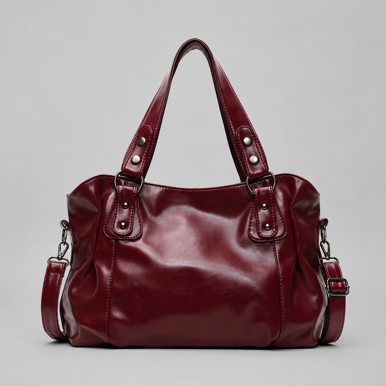 Vintage Faux Leather Shoulder Bag